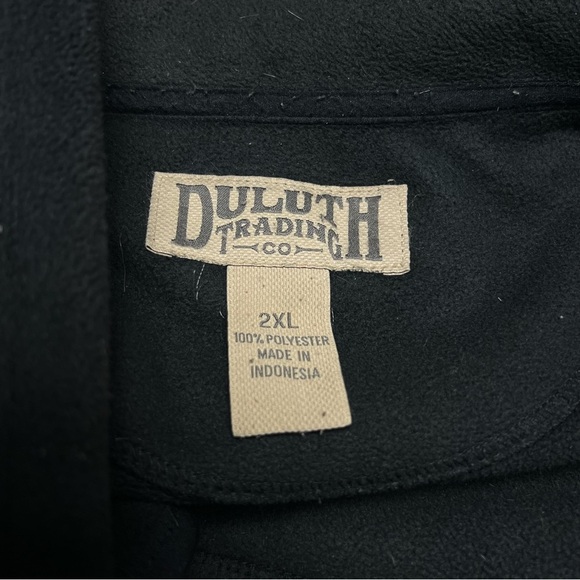 Duluth Trading Jacket Men’s 2XL Black Full Zip Fleece Outdoor Utility - Picture 3 of 5